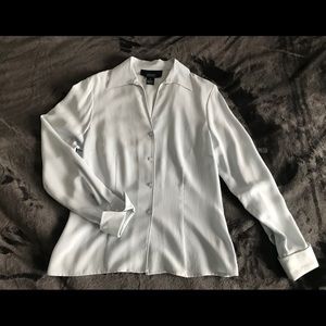 Baby blue silk dress shirt